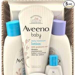Baby Welcome Little One Gift Basket, Baby Skincare Set with Nourishing Body Wash